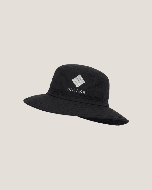 SALAKA Boonie Hat in Black, flat product shot